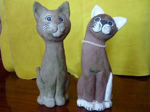 Поделки из глины кошки Поделки из глины кошки